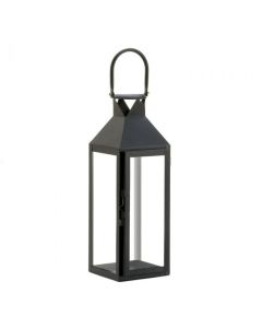 BLACK MANHATTAN CANDLE LANTERN